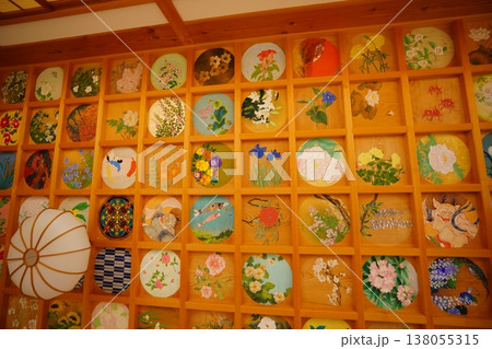 京都正寿院・ハートの窓がある客殿の天井天井画 京都正寿院・ハートの窓がある客殿の天井天井画 138055315