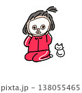 パックする女の子 138055465