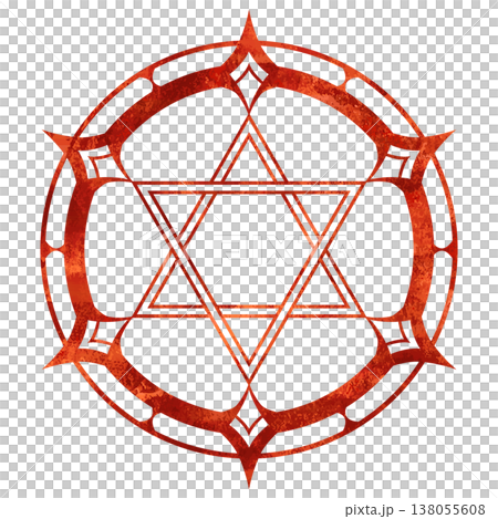 簡易魔法陣（紅色） 138055608