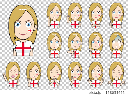 サポーター女性イングランド代表 138055663