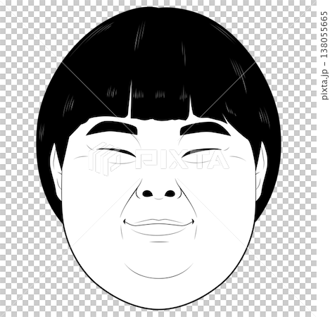 笑顔の太った男性 笑顔の太った男性 138055665