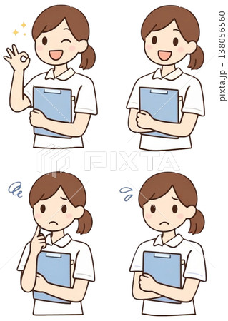 看護師セット（切り抜き） 138056560