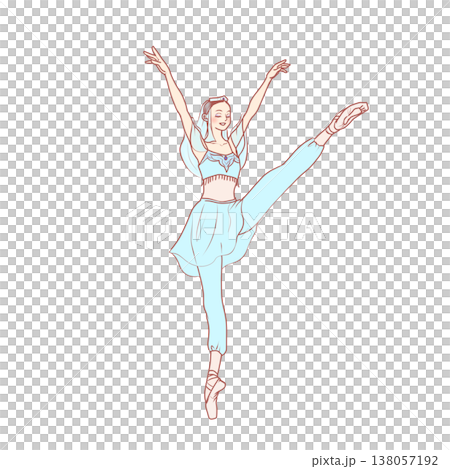 身著異域服飾的芭蕾舞者 138057192