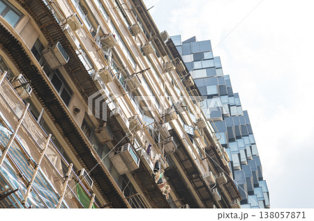 香港　旺角の街並み 138057871