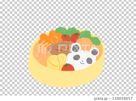 美味しそうなパンダ弁当 138058057