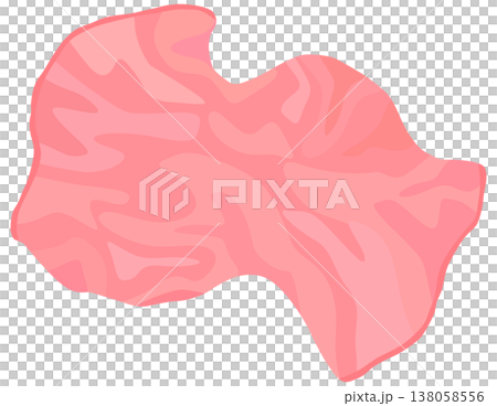 Simple pink towel illustration (vector material) Simple pink towel illustration (vector material) 138058556