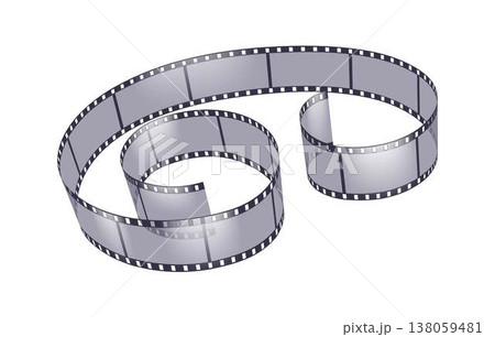 Curved Filmstrip Illustration Creative Design 138059481
