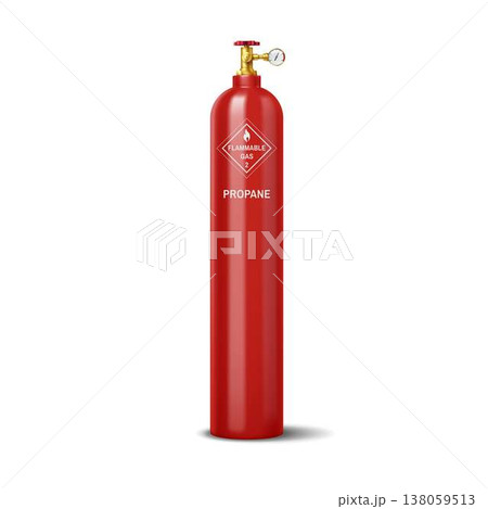 Red Propane Cylinder with Safety Valve Red Propane Cylinder with Safety Valve 138059513