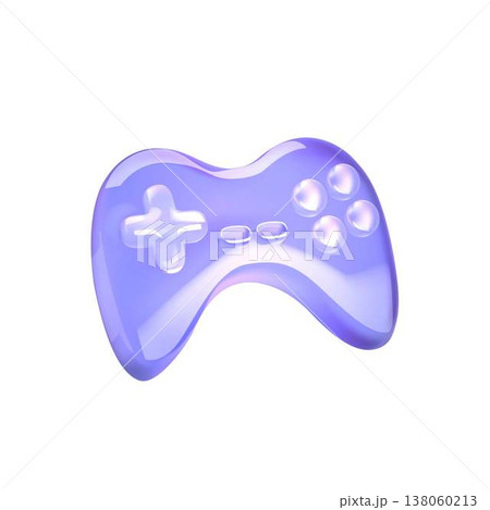 Purple Gaming Controller with Glossy Finish 138060213