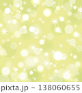 黄緑のキラキラ背景　スクエア 138060655