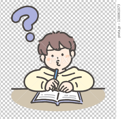 答えが分からない男の子 138061073