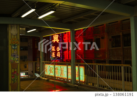 旺角 女人街の夜景 旺角 女人街の夜景 138061191