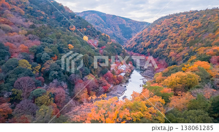 NOV 28 2025 Scenic River Gorge of Rankyo in Kyoto 138061285