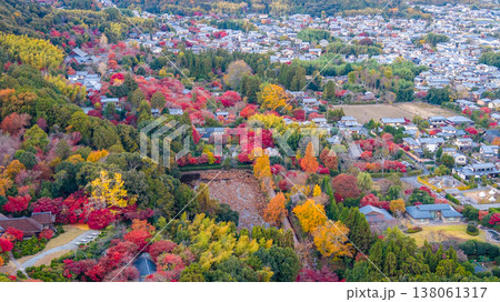 NOV 28 2025 Sagano Hills Covered In Vibrant Autumn Red And Gold 138061317