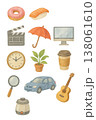 日常雑貨と趣味の水彩イラスト集 138061610