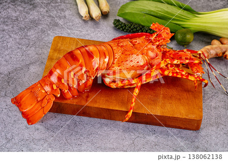 Luxury suisine - steamed red lobster 138062138