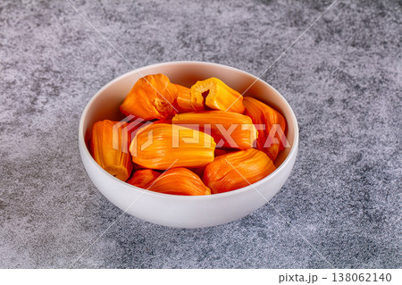 Ripe sweet juicy jackfruit segment 138062140
