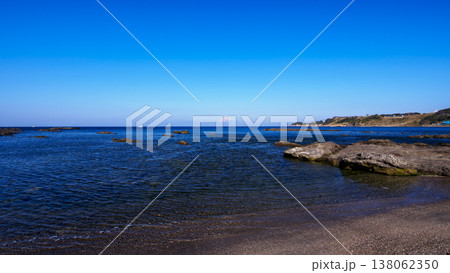 三浦半島の和田長浜の冬 三浦半島の和田長浜の冬 138062350