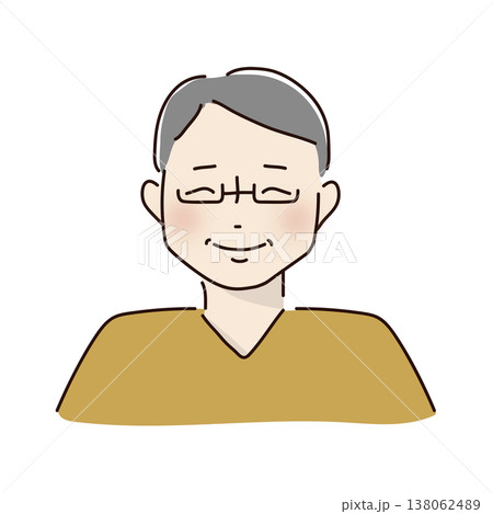 微笑む眼鏡の男性 138062489