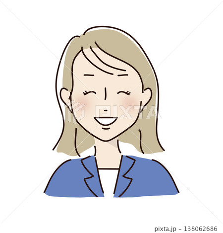 笑顔のスーツを着た女性 138062686