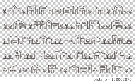 Streetscape, background, material, house, detached house, home, line drawing, material, simple, decoration, ornament, vector, illustration Streetscape, background, material, house, detached house, home, line drawing, material, simple, decoration, ornament, vector, illustration 138062876
