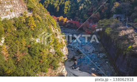NOV 28 2025 Scenic Hozu River in Kyoto Japan Arashiyama NOV 28 2025 Scenic Hozu River in Kyoto Japan Arashiyama 138062918