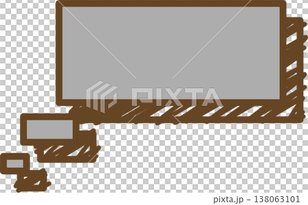 A single square icon of a graffiti-style speech bubble. 138063101