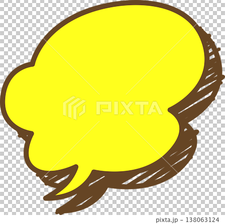 A single icon of a graffiti-style speech bubble - fluffy A single icon of a graffiti-style speech bubble - fluffy 138063124