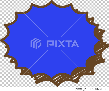 A single icon of a graffiti-style speech bubble - spiky A single icon of a graffiti-style speech bubble - spiky 138063195