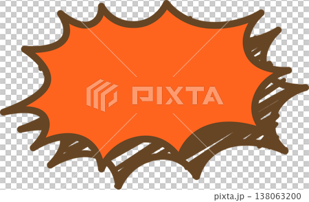 A single icon of a graffiti-style speech bubble - spiky A single icon of a graffiti-style speech bubble - spiky 138063200