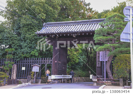 Sennyu ji Temple Traditional Wooden Door in Kyoto Nov 28 2025 138063454