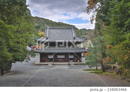 Sennyu ji Temple Traditional Wooden Door in Kyoto Nov 28 2025 138063466