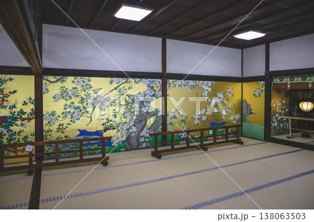 Traditional Japanese Tatami Room With Painted Screens, Lanterns, Nov 28 2025 Traditional Japanese Tatami Room With Painted Screens, Lanterns, Nov 28 2025 138063503