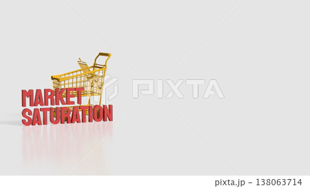 Market Saturation Retail Competition and Consumer Demand Concept 3d render. Market Saturation Retail Competition and Consumer Demand Concept 3d render. 138063714