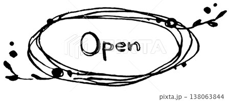 植物のフレーム　Open 138063844