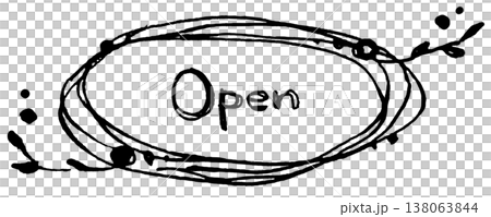 植物のフレーム　Open 138063844