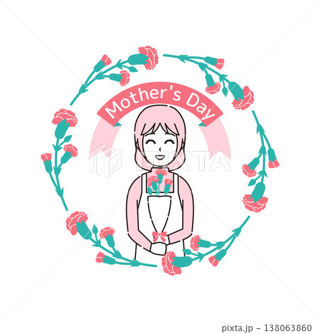 母の日のイラスト2 138063860
