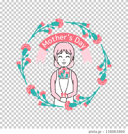 母の日のイラスト2 138063860
