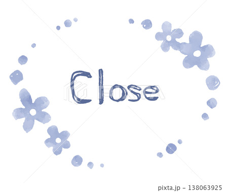 花のフレーム　Close 138063925