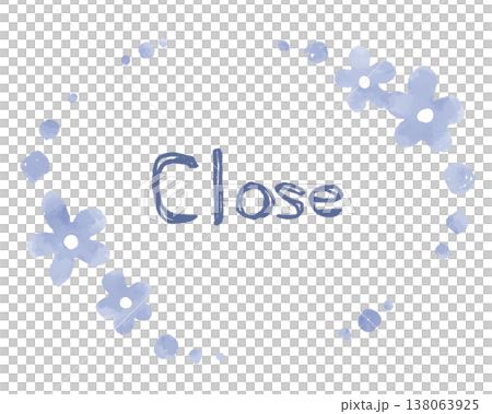 花のフレーム　Close 138063925