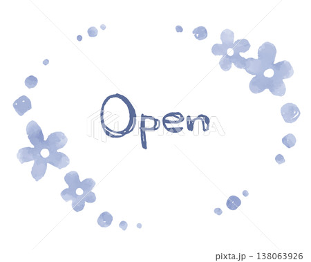 花のフレーム　Open 138063926