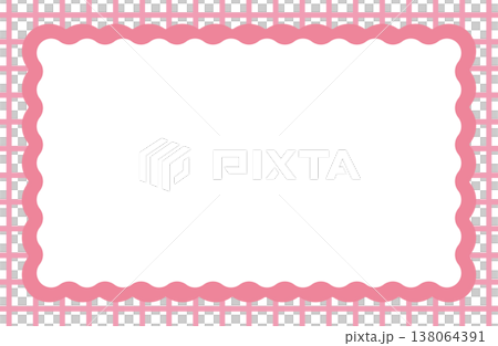 Checkered frame, pink 138064391