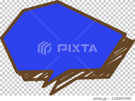 Single icon of a graffiti-style speech bubble (polygonal) Single icon of a graffiti-style speech bubble (polygonal) 138065095