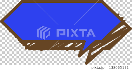 A single icon of a graffiti-style speech bubble, hexagonal. A single icon of a graffiti-style speech bubble, hexagonal. 138065151