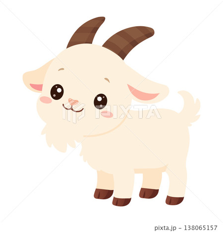 Cute Baby Goat Farm Animal Cute Baby Goat Farm Animal 138065157