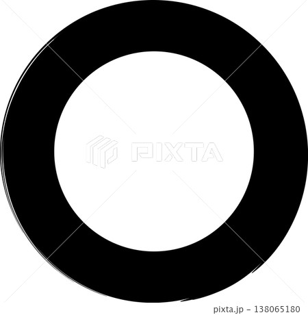 Circle frame brush stroke, round shape Circle frame brush stroke, round shape 138065180