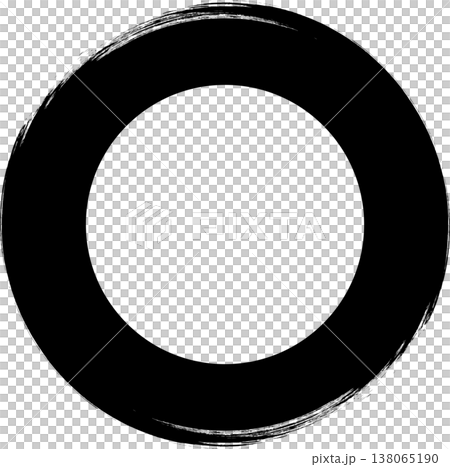 Circle frame brush stroke, round shape Circle frame brush stroke, round shape 138065190