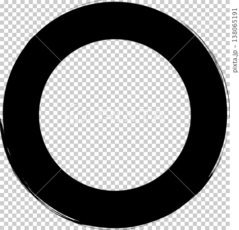 Circle frame brush stroke, round shape Circle frame brush stroke, round shape 138065191