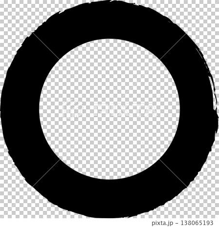 Circle frame brush stroke, round shape Circle frame brush stroke, round shape 138065193