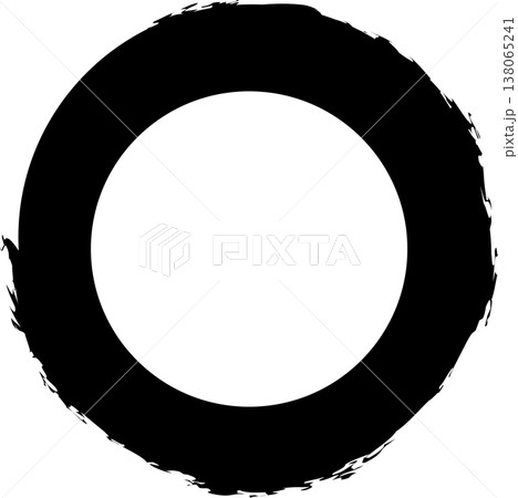 Circle frame brush stroke, round shape Circle frame brush stroke, round shape 138065241